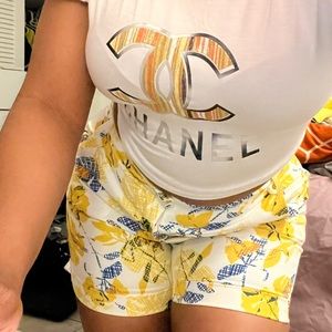 Floweral Yellow Pants